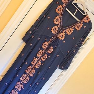 Free People Embroidered Maxi Dress